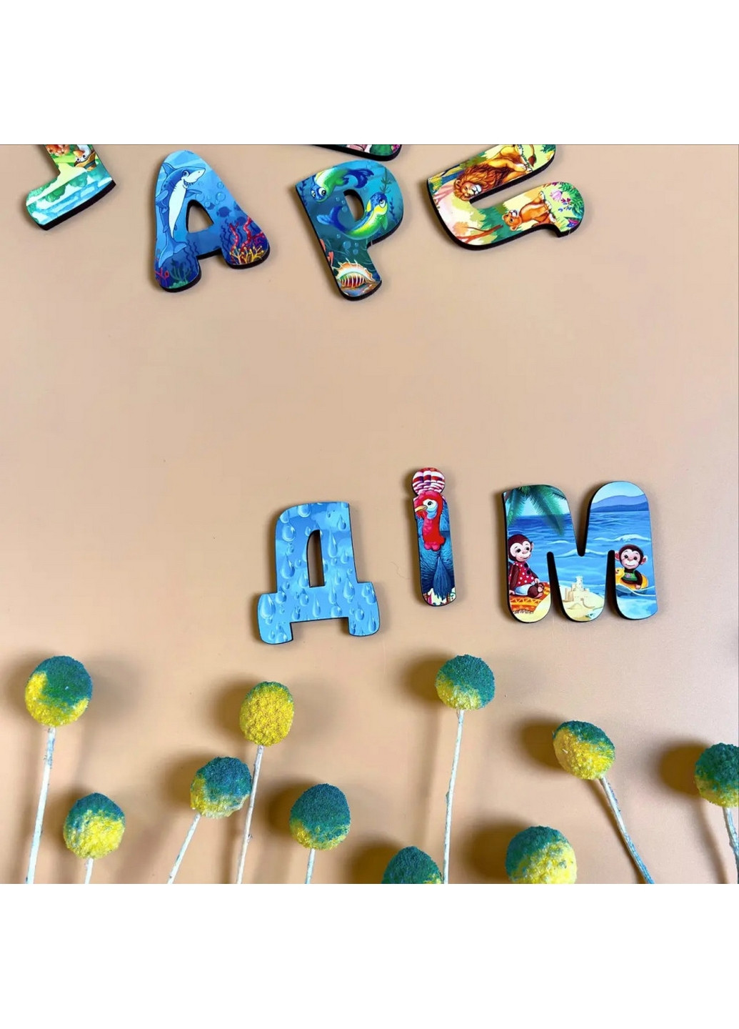 Дерев'яний пазл вкладиш "Український алфавіт" 1х45х31 см Ubumblebees (260496969)