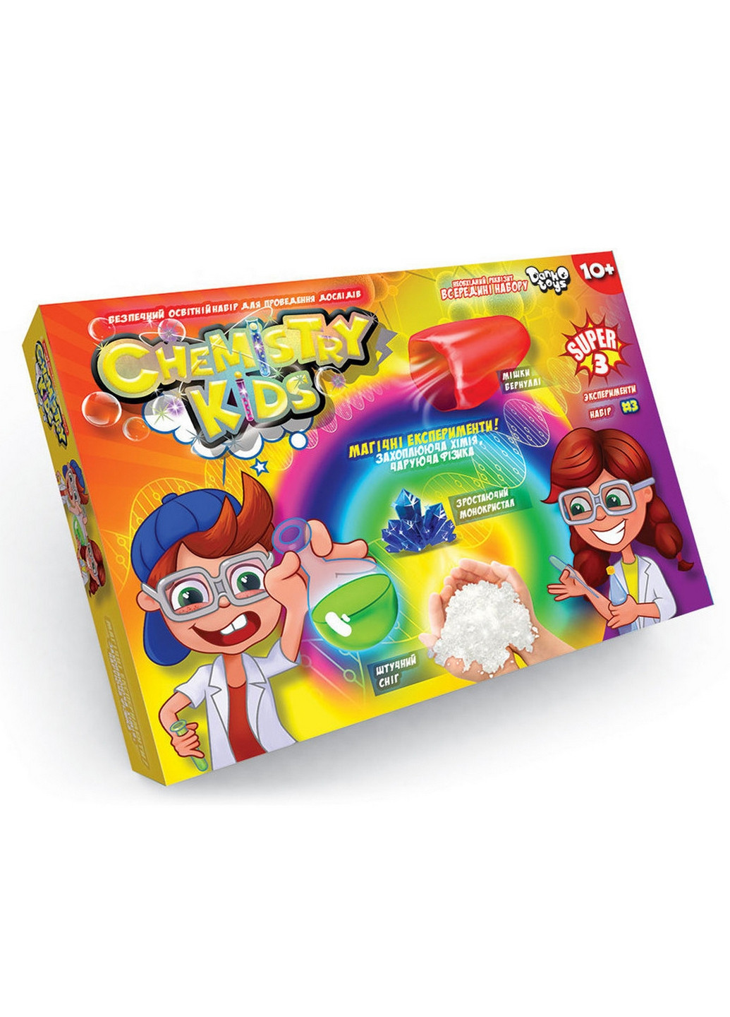 Дитячий набір для проведення дослідів "CHEMISTRY KIDS" 34х8,5х23 см Danko Toys (260498624)