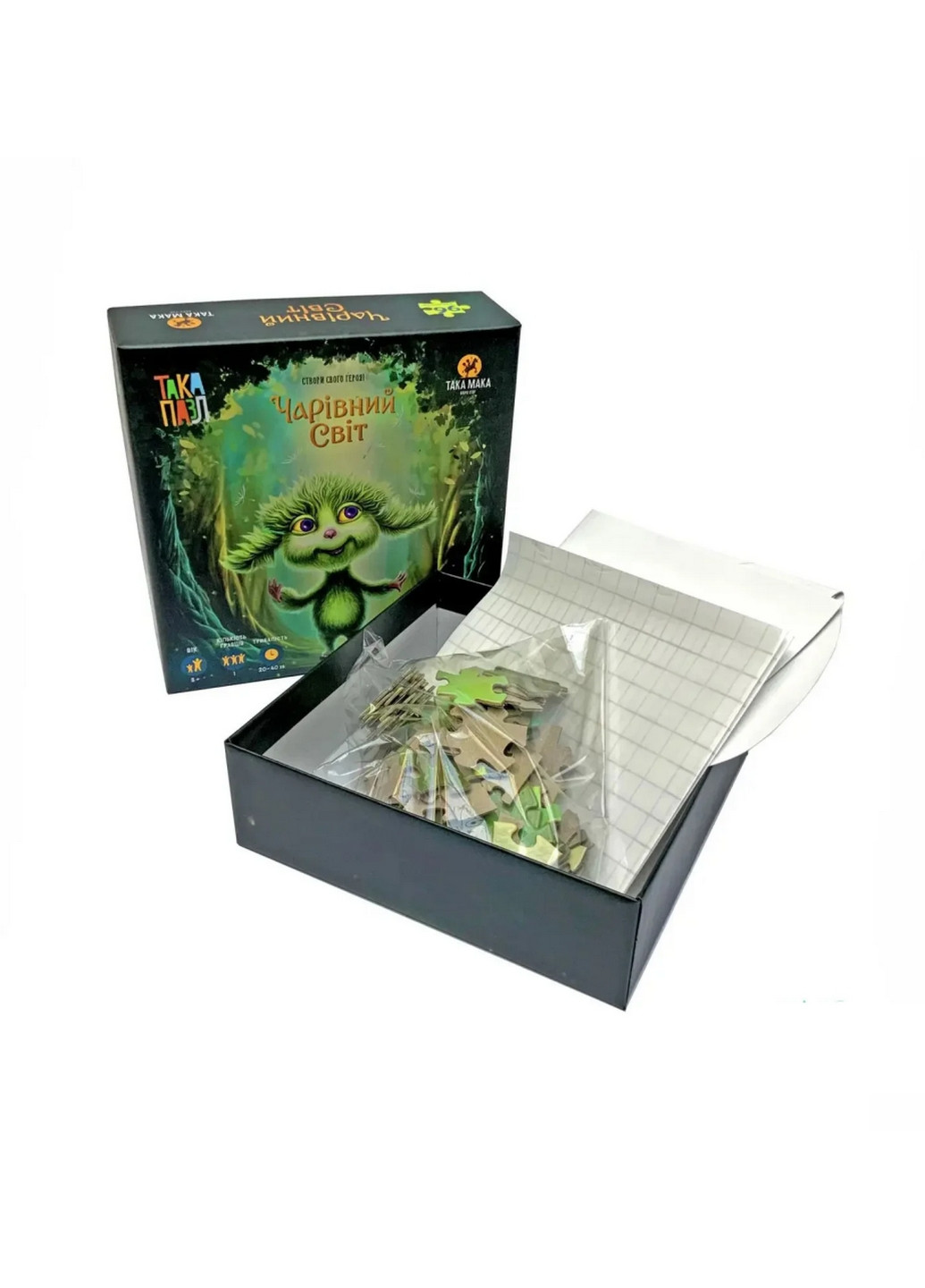 Детские Пазлы "Волшебный мир Хуха", 96 элементов 5х15х15 см Така Мака (260499659)