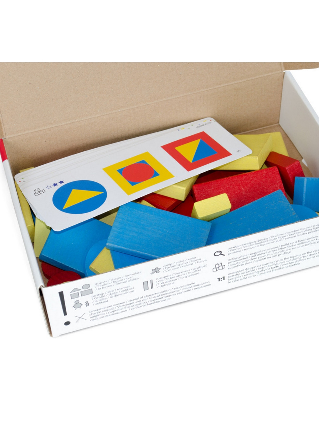 Навчальний набір "Логічні блоки Дьєнеша", 48 деталей 6,6х27х18 см Igroteco (260499789)