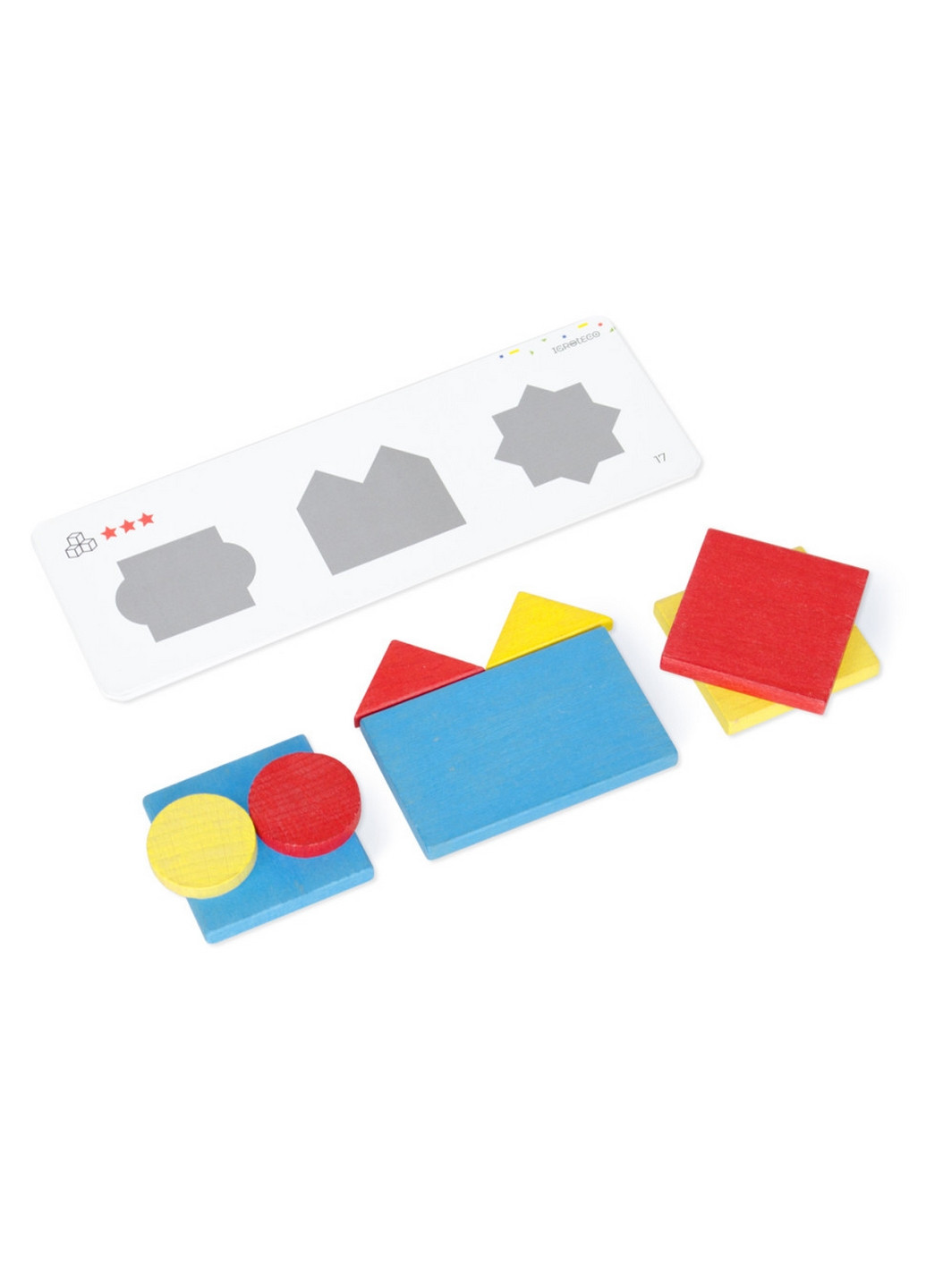 Навчальний набір "Логічні блоки Дьєнеша", 48 деталей 6,6х27х18 см Igroteco (260499789)