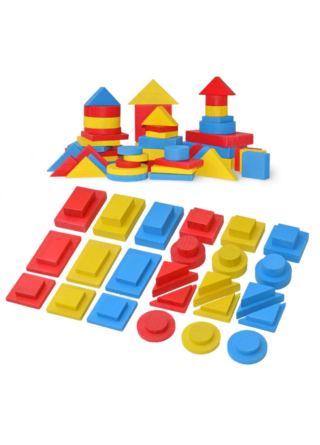 Навчальний набір "Логічні блоки Дьєнеша", 48 деталей 6,6х27х18 см Igroteco (260499789)