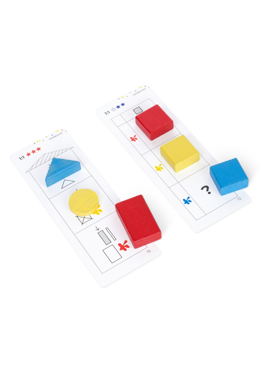 Навчальний набір "Логічні блоки Дьєнеша", 48 деталей 6,6х27х18 см Igroteco (260499789)