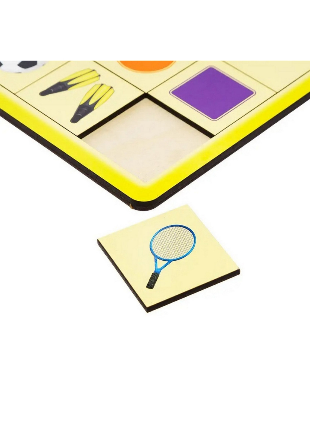 Дерев'яний пазл-вкладиш "Асоціації - 3", 25 плашок 1х31х24 см Ubumblebees (260499791)