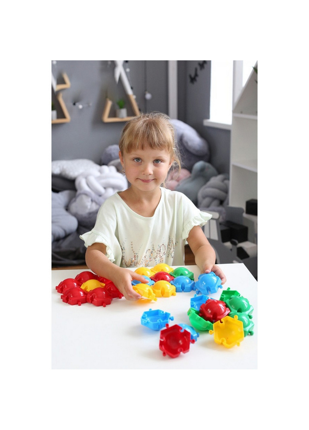 Іграшка мозаїка-пазли "Бджілка", 60 фішок 10,5х33х23,5 см ТехноК (260499494)