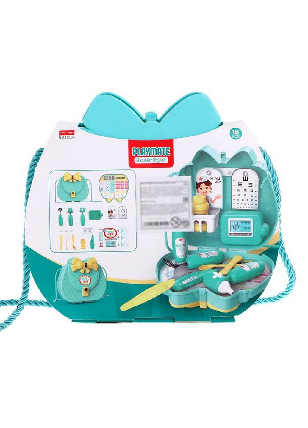 Детский игровой набор доктора в сумочке 22 см PLAY MATE (260498896)