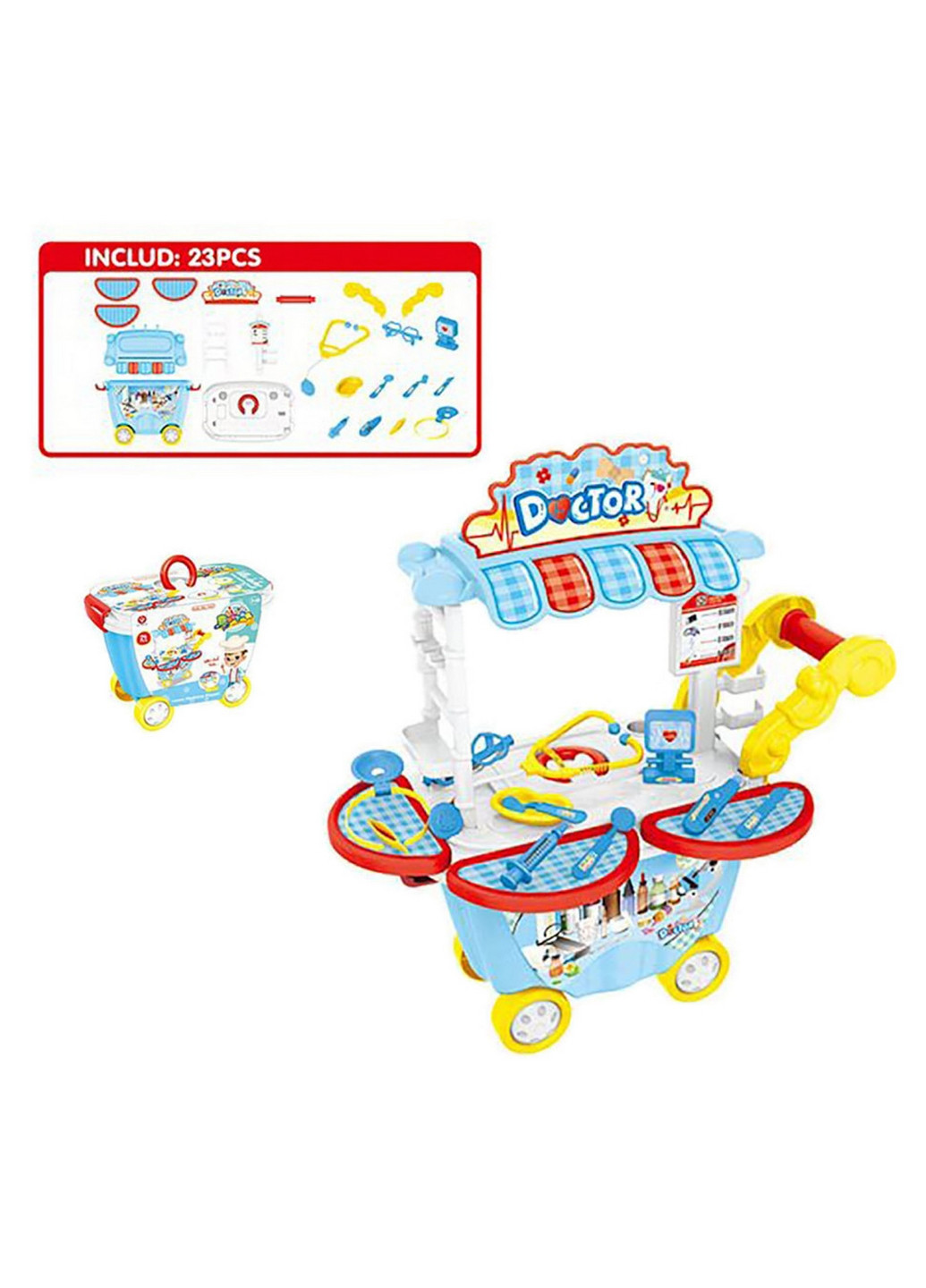 Игровой набор Доктор, 23 предмета 17х26х19 см Bambi (260496025)