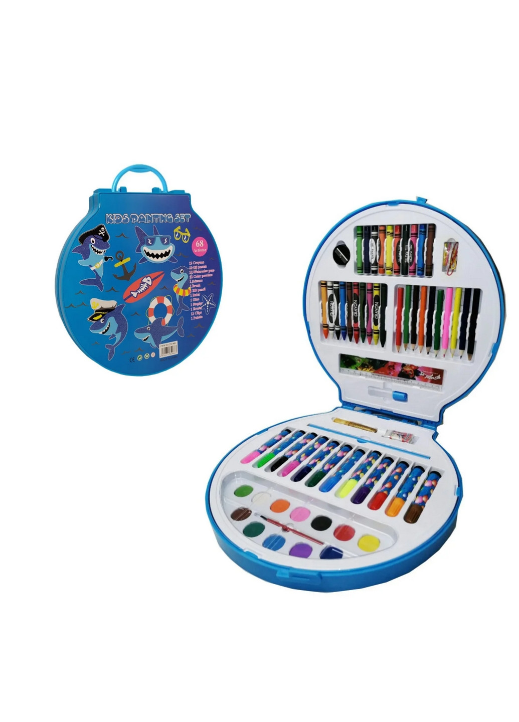 Детский набор для творчества "Акула" в чемодан От 3-х лет Metr+ (260498368)