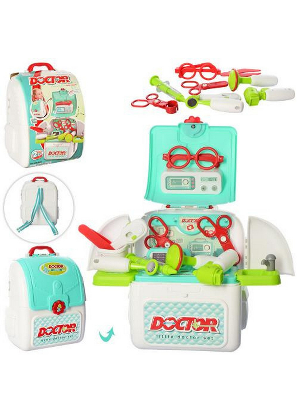 Детский игровой набор Доктора в чемодане 28х25х15 см XIONG CHENG (260496846)