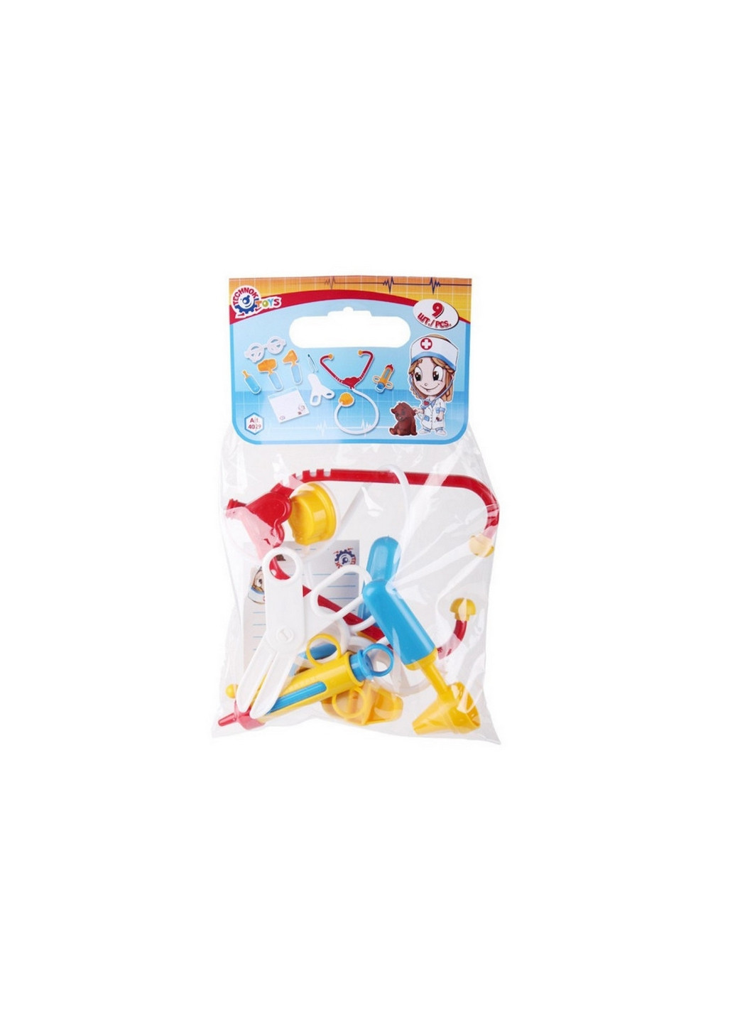 Игровой набор "Маленький доктор", 9 предметов 17х5х34 см ТехноК (260497562)