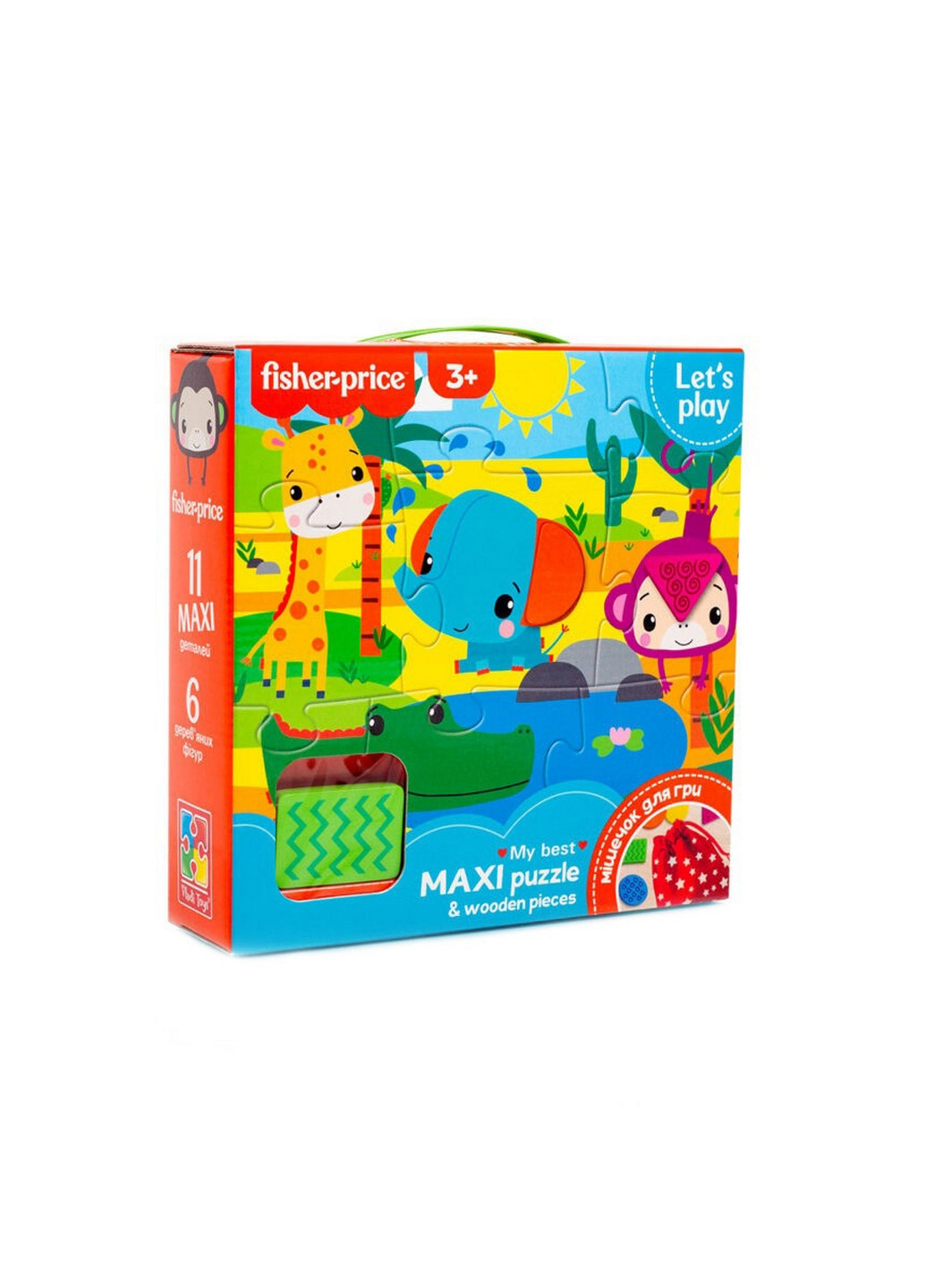 Детские пазлы "Макси пазлы" 21х21х12 см Vladi toys (260498463)