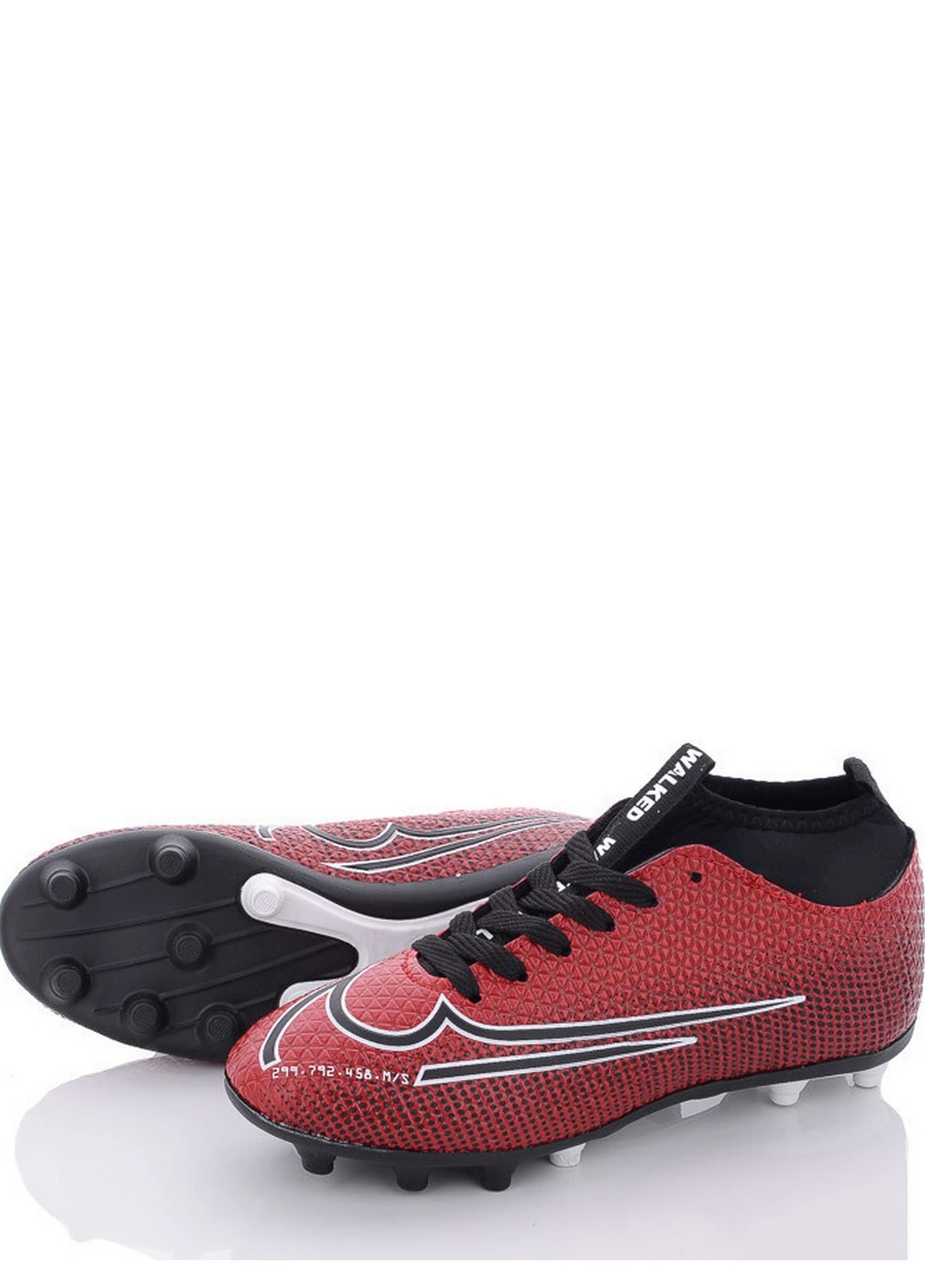Красные шипованные бутсы r808-red Walked
