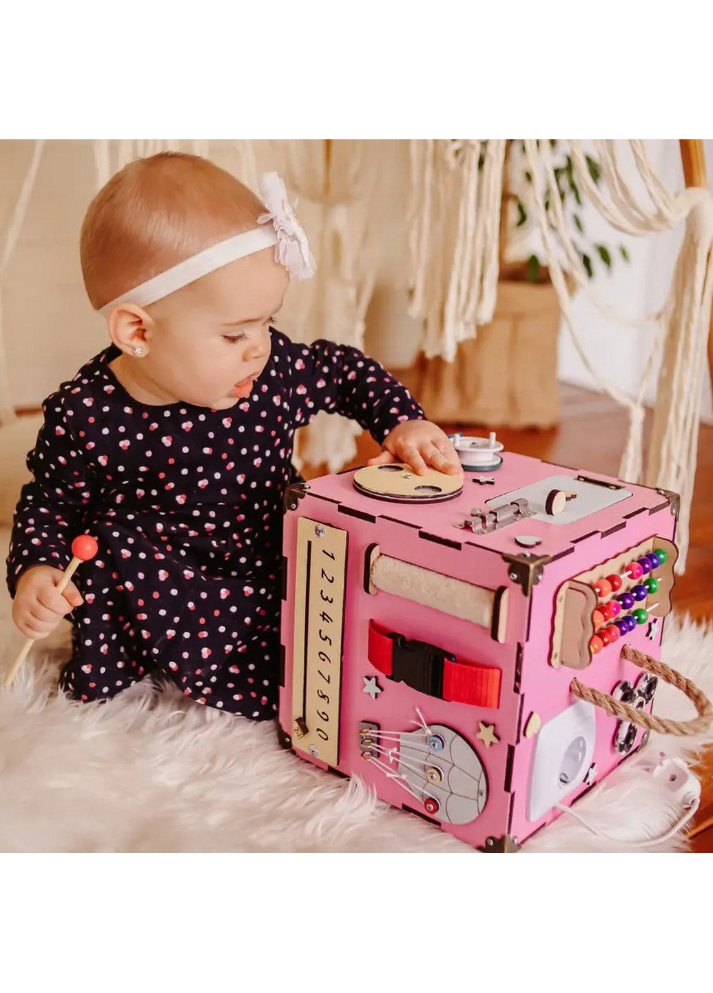 Развивающая игрушка "Бизикуб" 23х23х23 см No Brand (260497226)