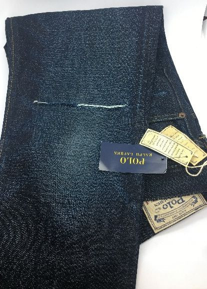Темно-синие демисезонные прямые джинсы Polo Ralph Lauren