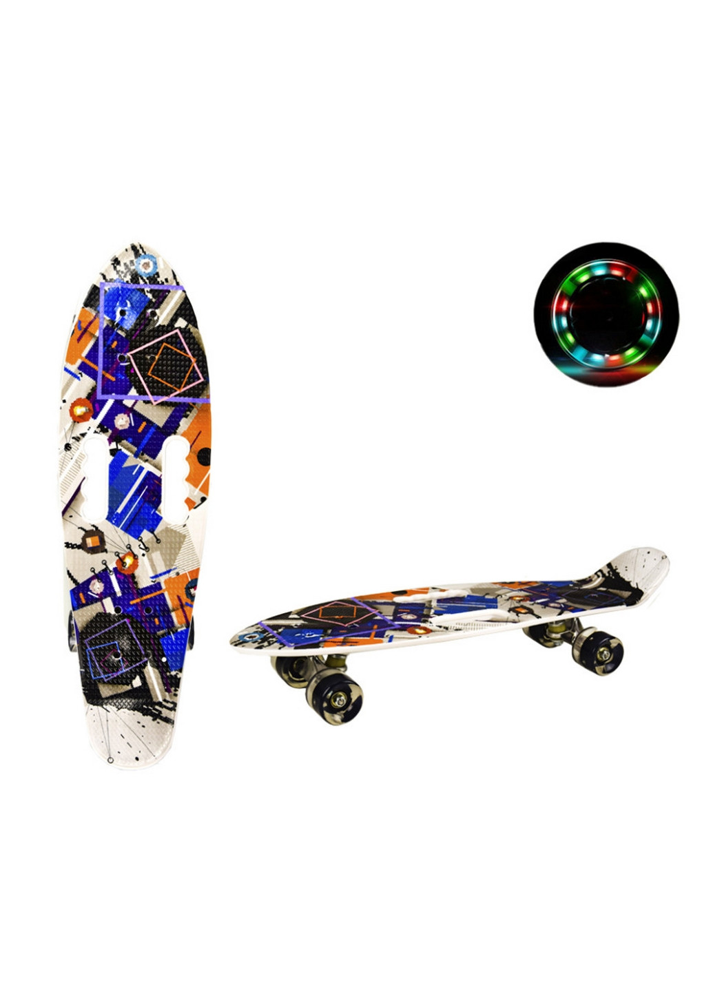 Пенні борд колеса PU світло 68х20 см Bambi (260499090)