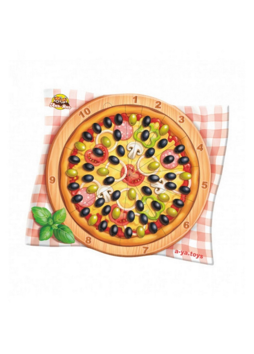 Настольная игра "Пицца - счет" сортер 1х27х23 см Ubumblebees (260496980)
