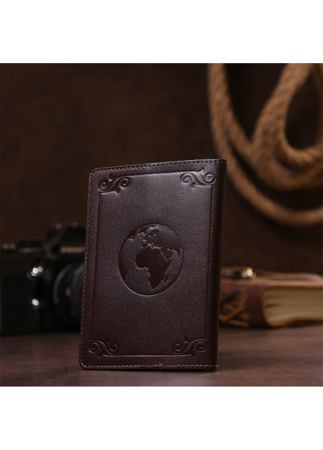 Обкладинка для документів шкіряна 9,5х13 см Shvigel (260496700)