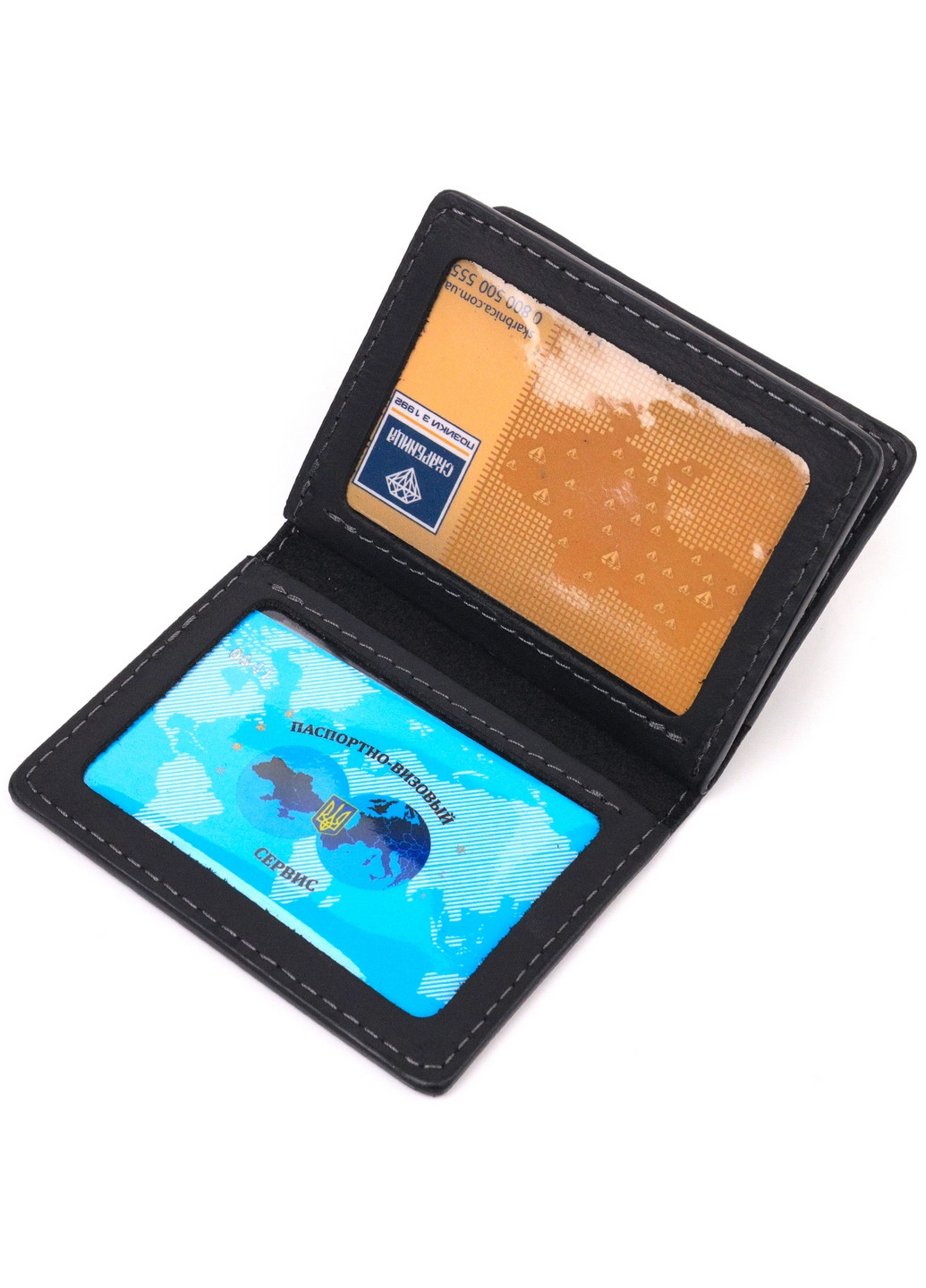 Обкладинка для документів шкіряна 10х7,5х1 см Grande Pelle (260497453)