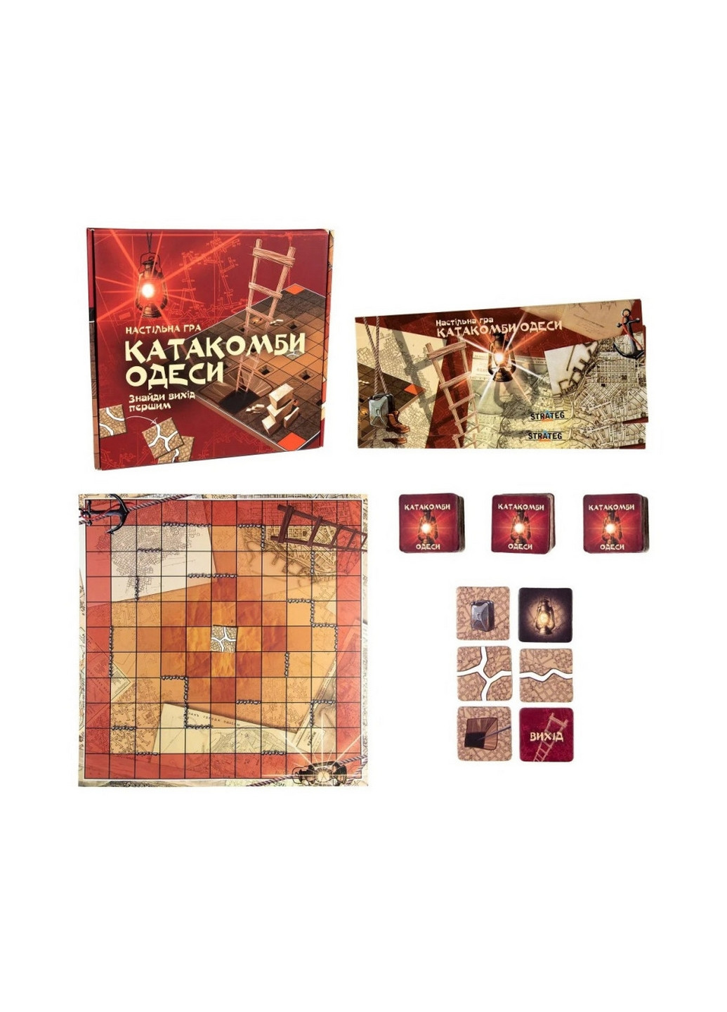 Настольная игра "Катакомбы Одессы" развлекательная 33,3х32х4,4 см Strateg (260498577)