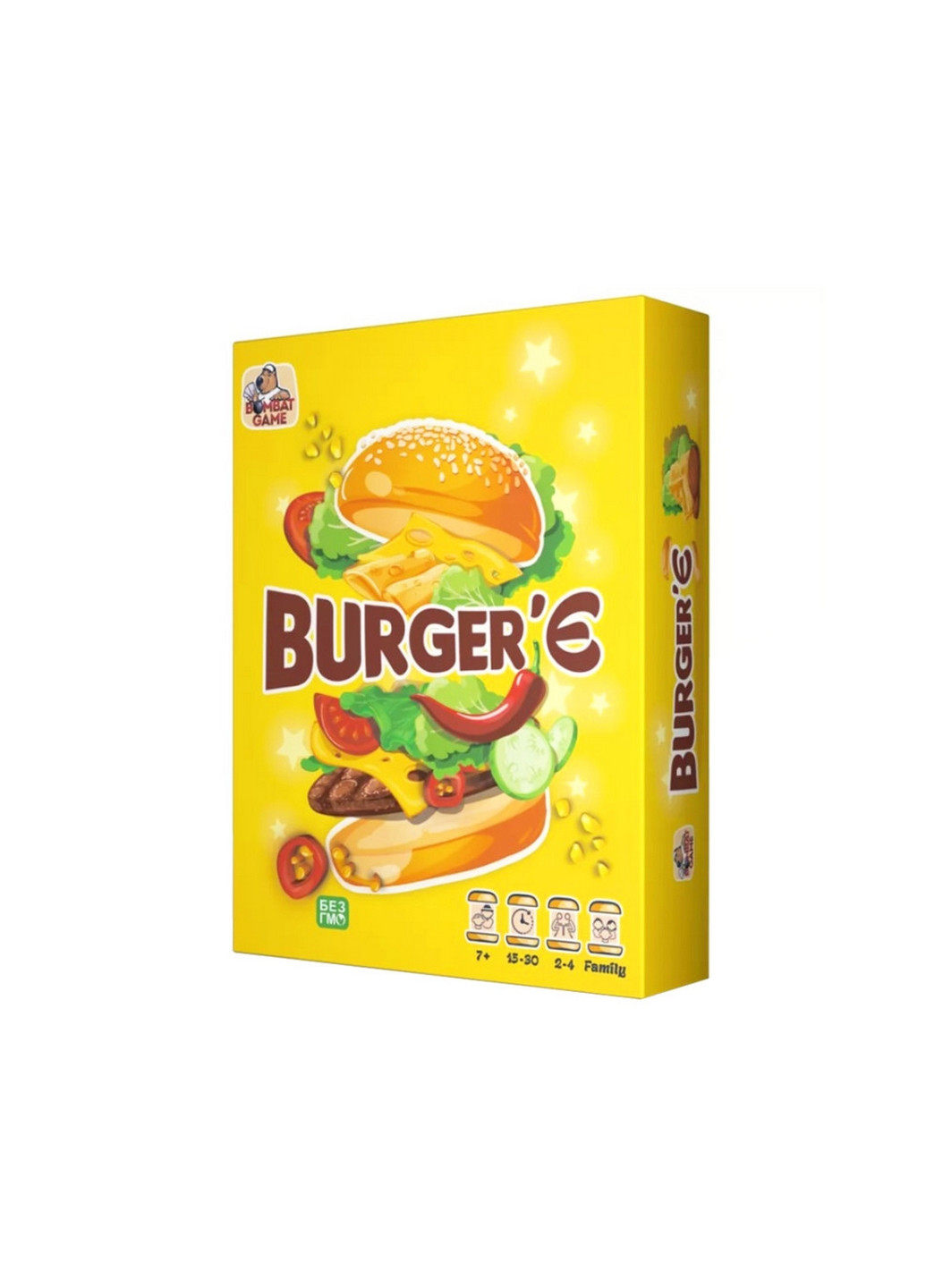 Настольная игра "Burger'Є" Укр 4х17х13 см Bombat (260497781)