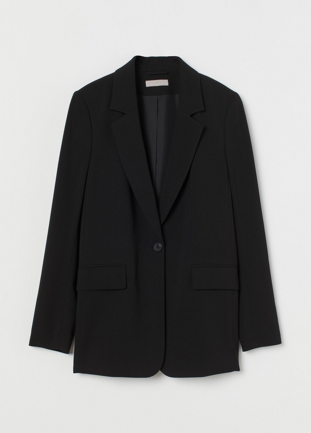 Черный женский жакет H&M однотонный - демисезонный