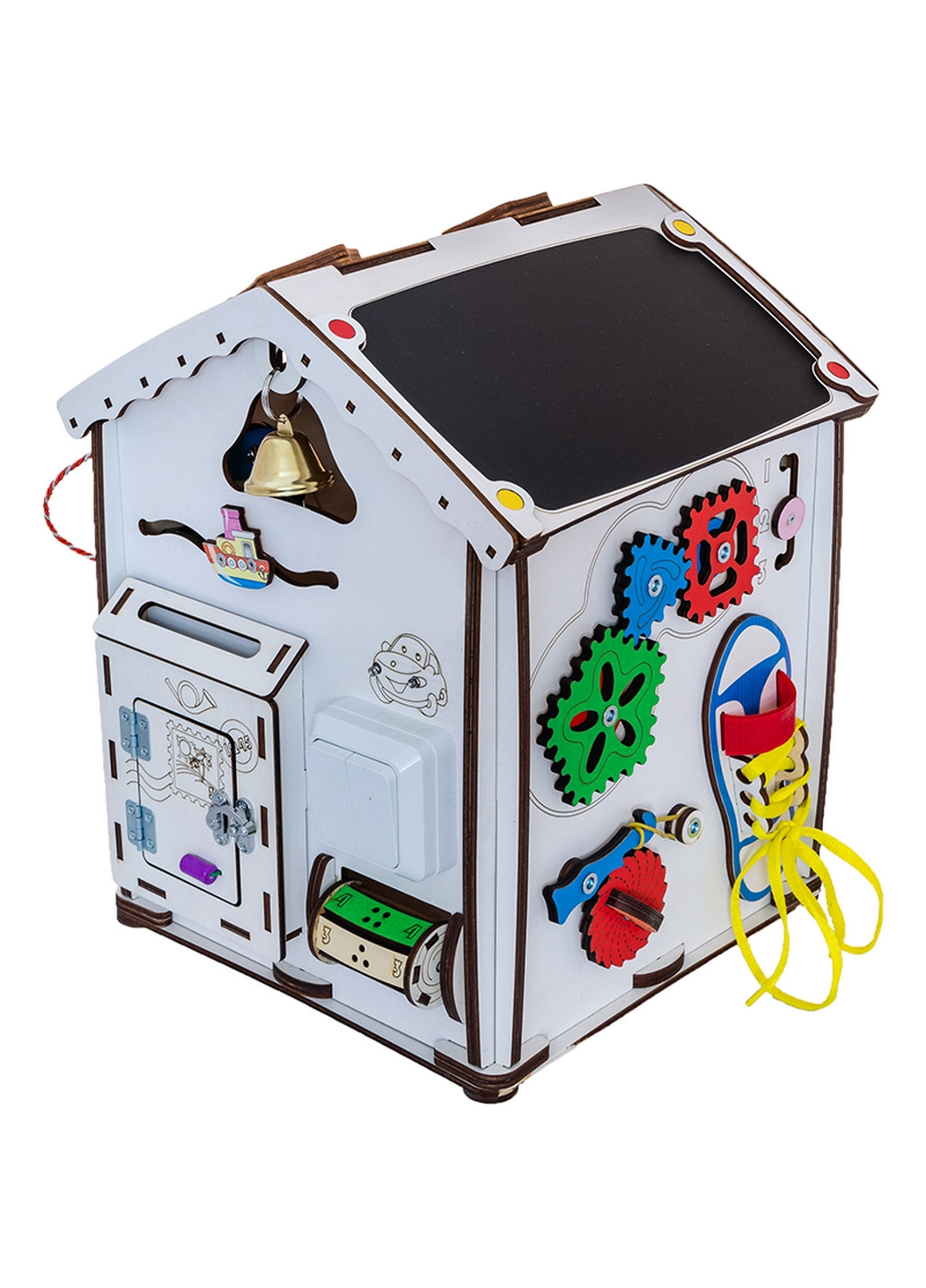 Будиночок розвиваючий бізіборд з підсвічуванням 35х24х28 см GoodPlay (260514362)