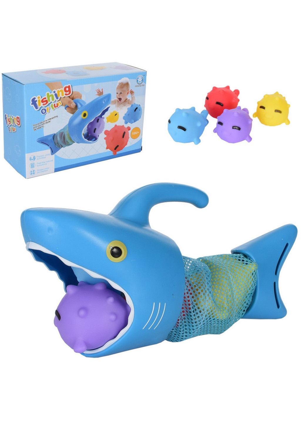 Іграшка для купання акула-пастка 31 см Bambi (260512913)