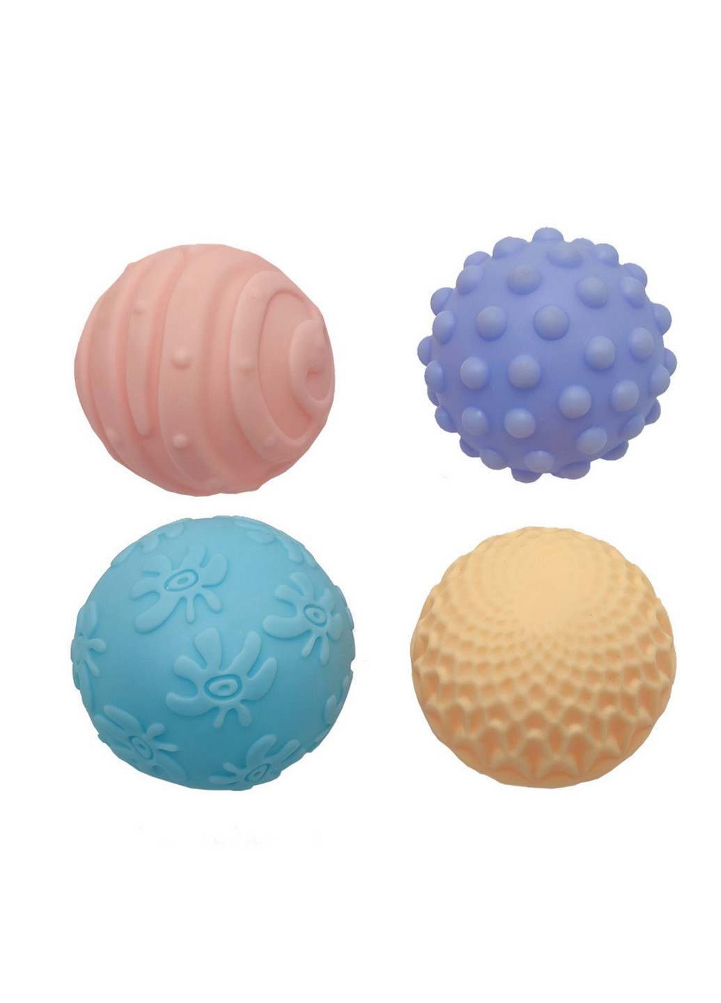 Набір Іграшок для ванної м'ячики 4 шт 6х18х16, 5 см Bambi (260512902)
