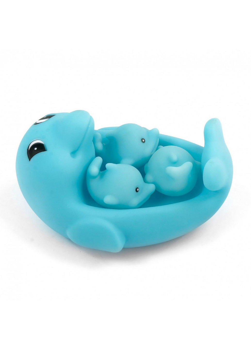 Іграшка качечка для ванної Дельфінчик з пищалкою 7х12х9 см No Brand (260514015)