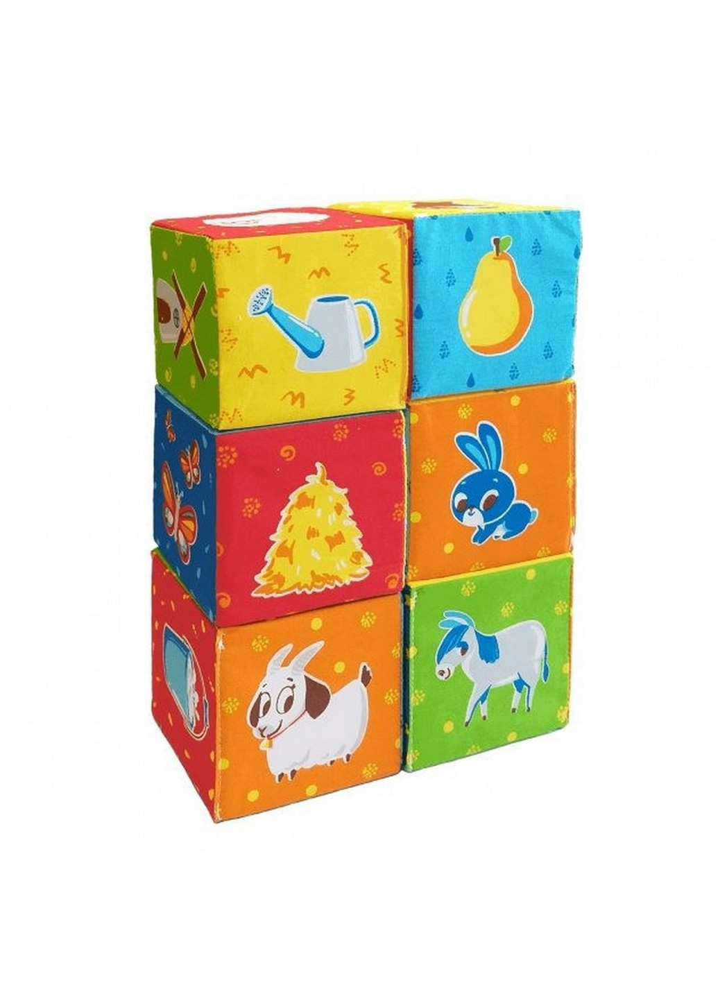 Набор кубиков "Животные на ферме" 33х16,5х8 см Macik (260514288)