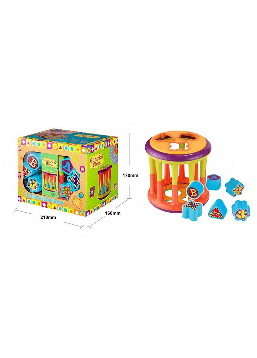 Іграшка для малюків Логіка-сортер фігурки-вкладиші 7х21х16,8 см Bambi (260513922)