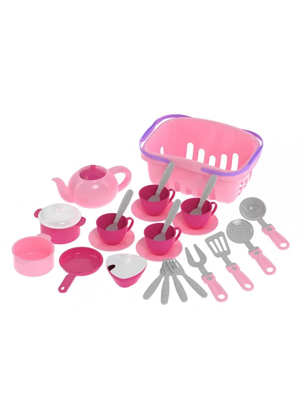 Игровой кухонный набор посуды с корзинкой 18,5х12,3х27 см ТехноК (260512419)