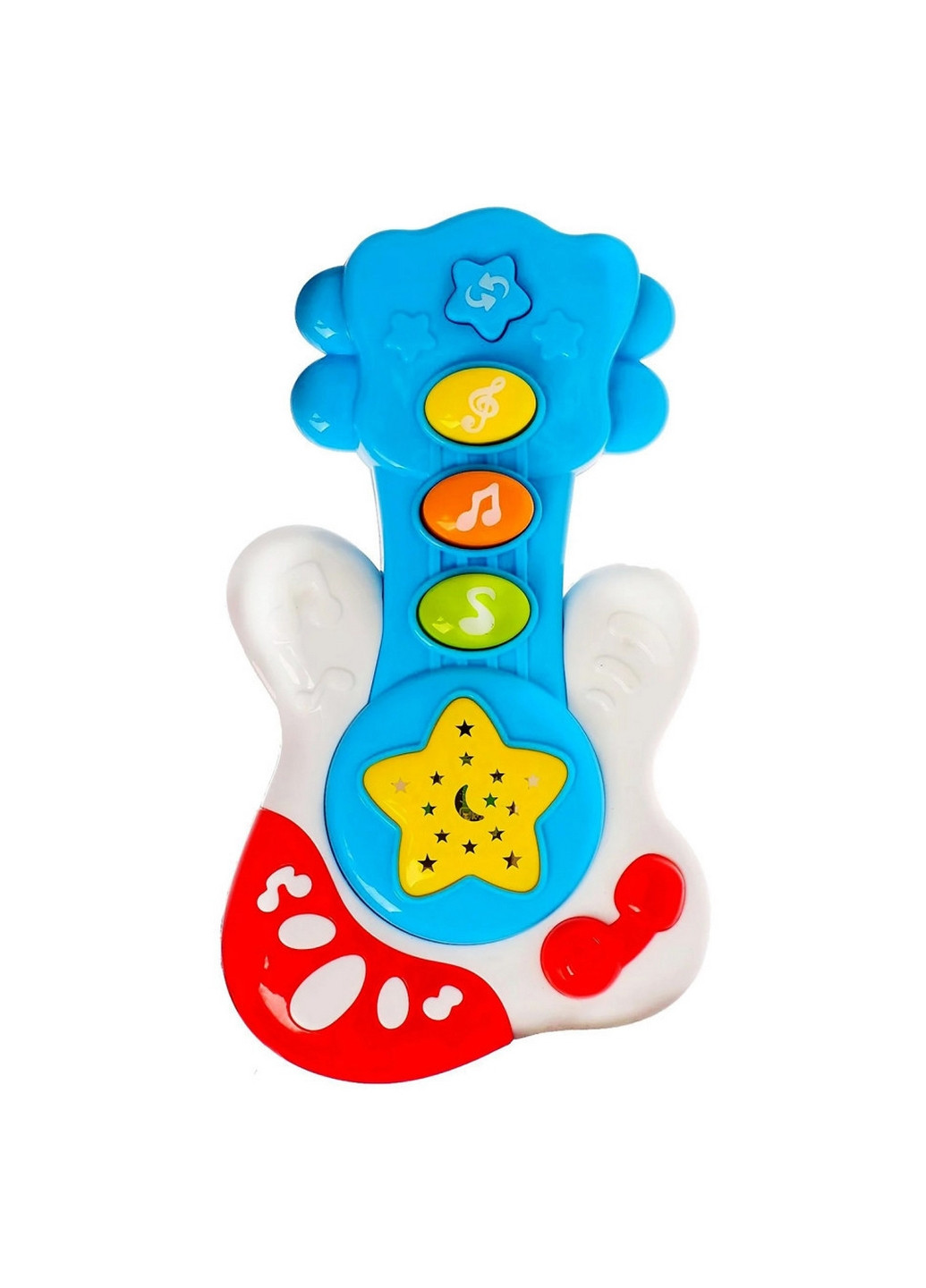 Музыкальная развивающая гитара со звуком и светом 6,5х18,5х13 см Bambi (260512941)