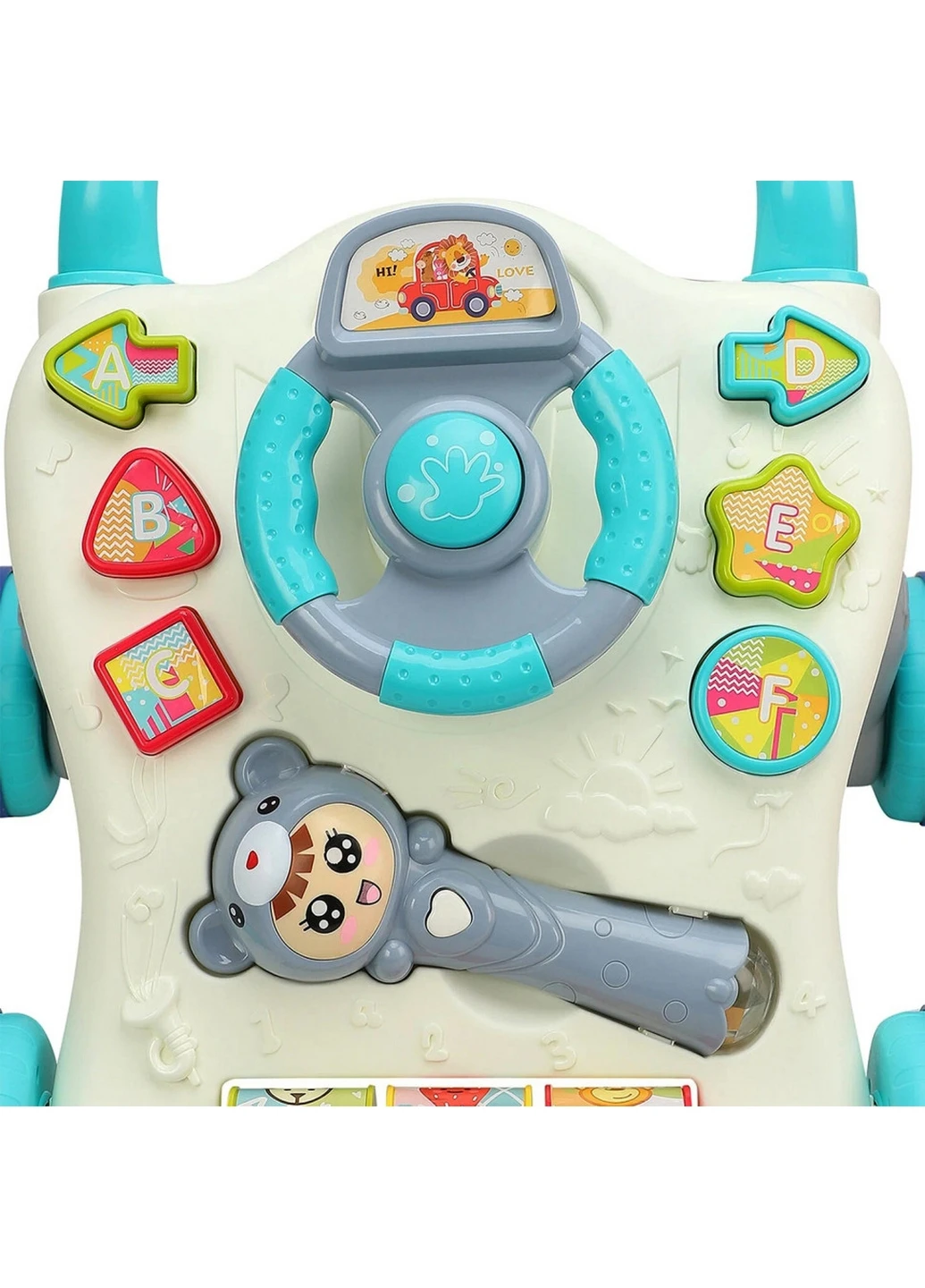 Дитячі ходунки-каталка з музикою та світлом 38х11х48 см Limo Toy (260514107)
