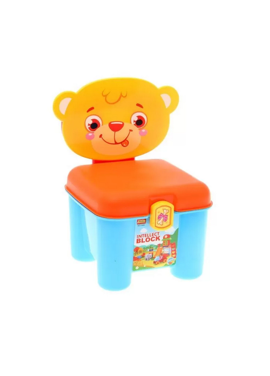 Детский конструктор "Мишка" для малышей (46 деталей) в чемодане-стульчике 35х22х25 см Bambi (260511995)