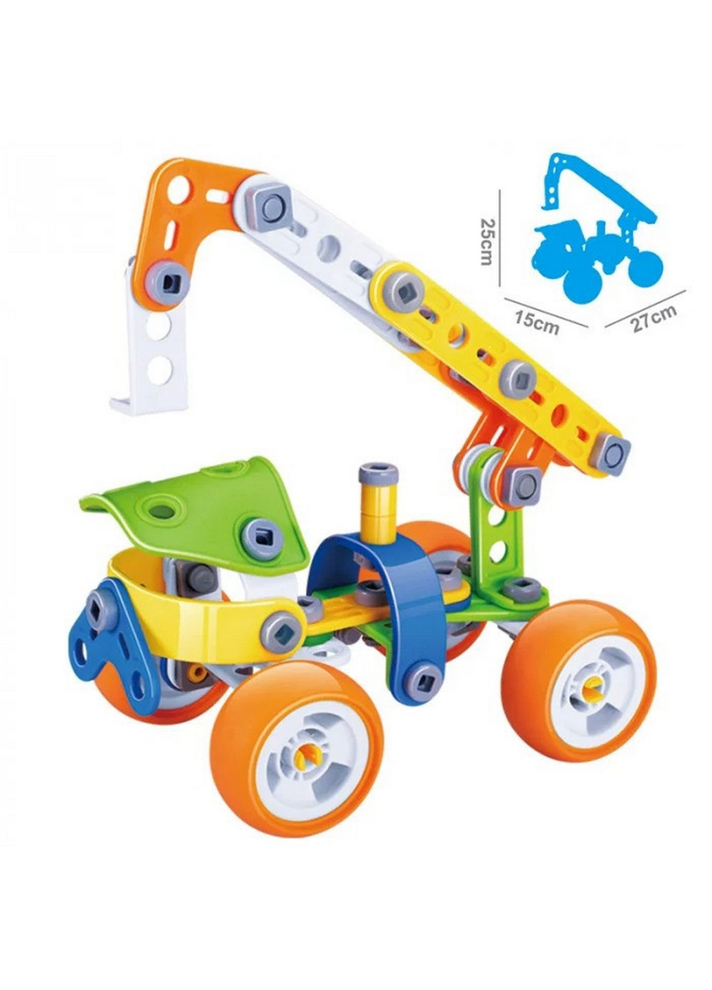 Конструктор "Автокран", 98 элемента 8х23х30 см Hanye (260512746)