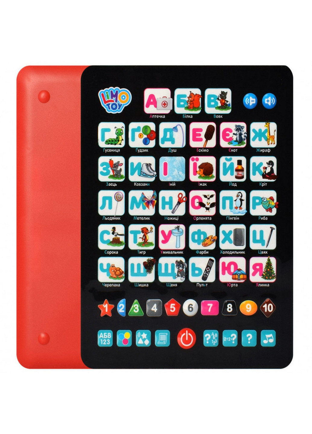 Детский развивающий планшет "Азбука" на укр. Языке 25 см Limo Toy (260514089)
