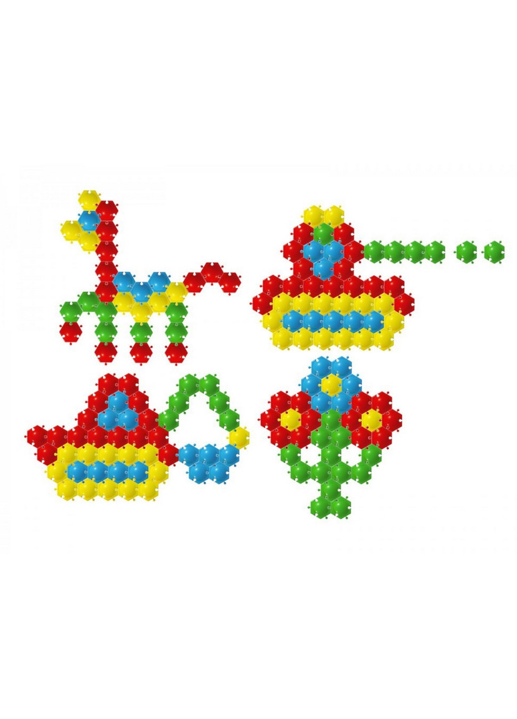 Игрушка мозаика-пазлы "Пчелка ", 60 фишек 10,5х33х23,5 см ТехноК (260513442)