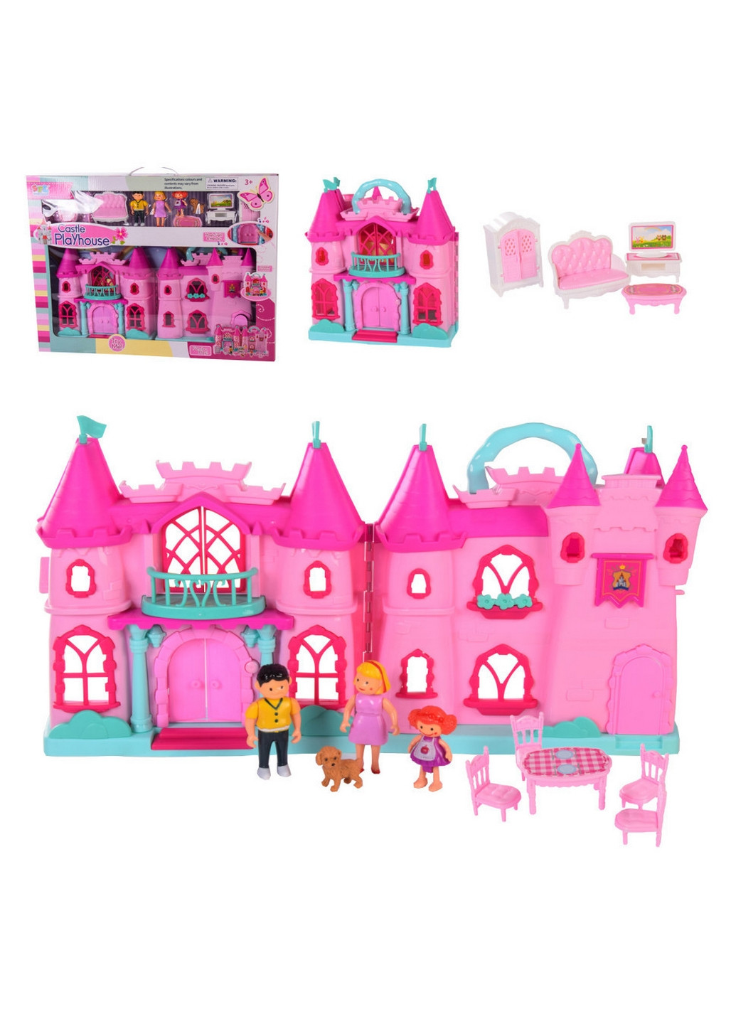 Детский игровой набор "Замок" со звуком и светом 41х8х66,5 см Bambi (260512008)