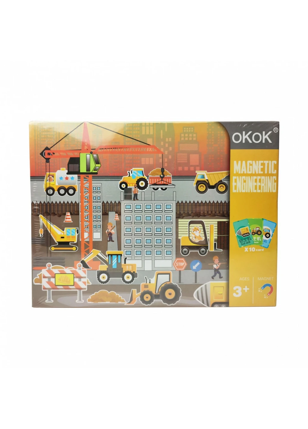 Деревянная игрушка пазлы магнитные 4х27х20 см oKoK (260512734)