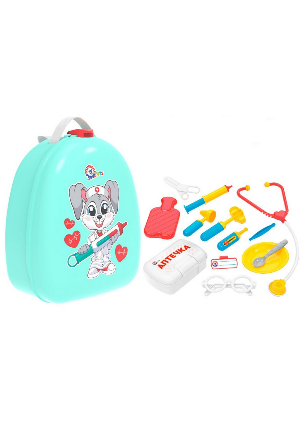Іграшка "Набір лікаря в рюкзаку", 13 Предметів 13х27х22 см ТехноК (260513466)