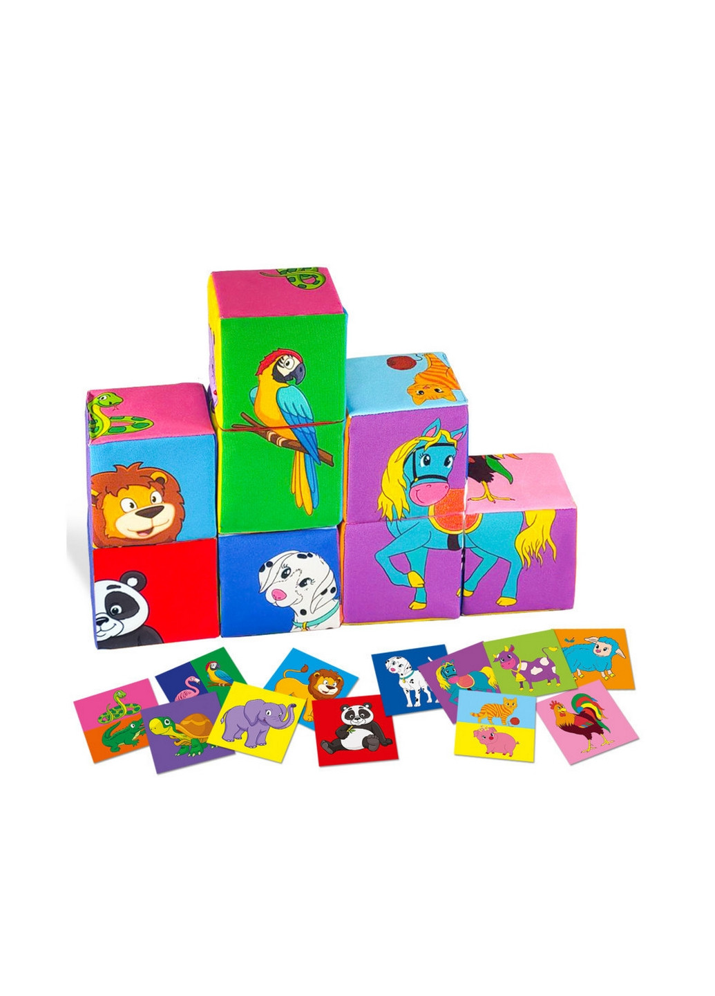 Набор мягких кубиков "Умные кубики" 8х32х16 см Macik (260512547)