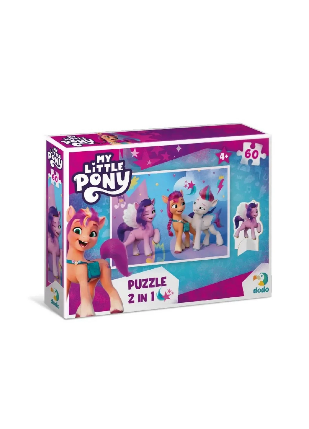 Дитячі пазли My Little Pony "Стильні подружки", 60 елементів, з фігуркою 32х23 см Dodo (260514312)