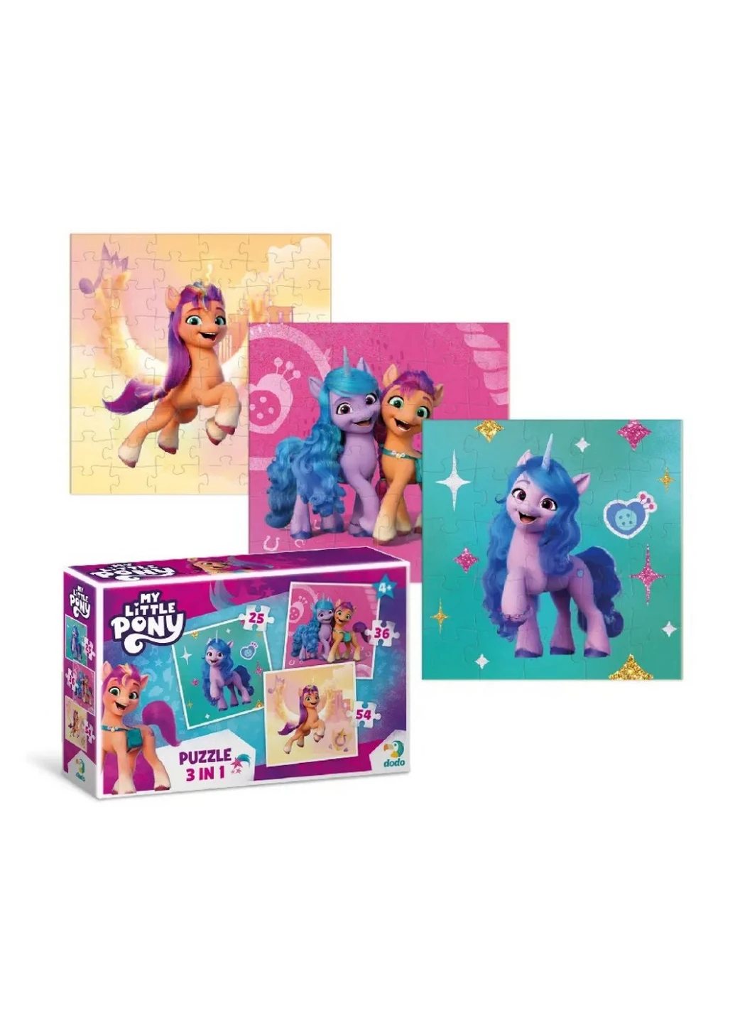 Дитячі пазли 3 в 1 My Little Pony "Іззі та Санні" 20х20 см Dodo (260514322)
