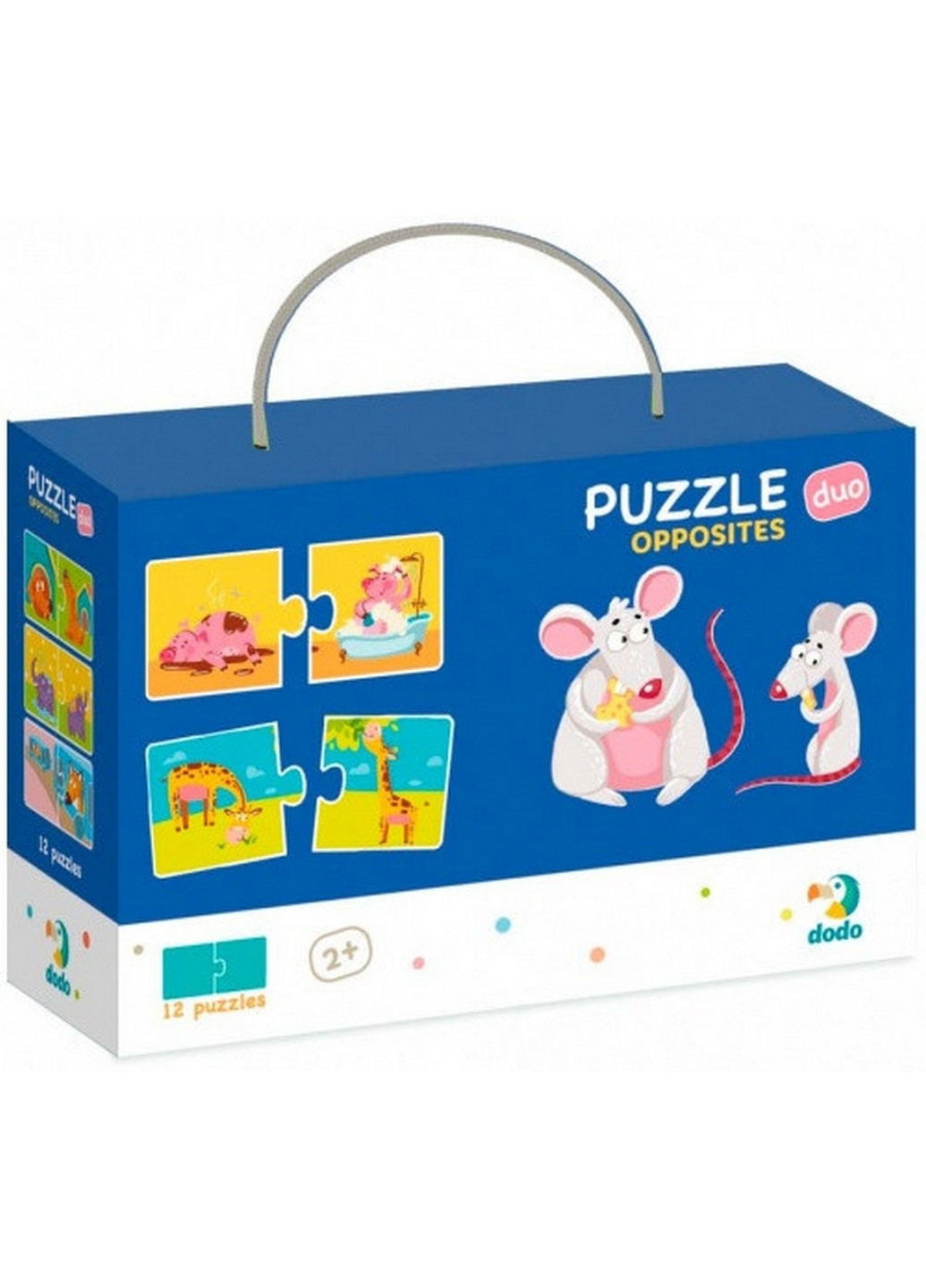 Дитячі пазли Протилежності, 24 елементи 13х6,5 см Dodo (260513581)