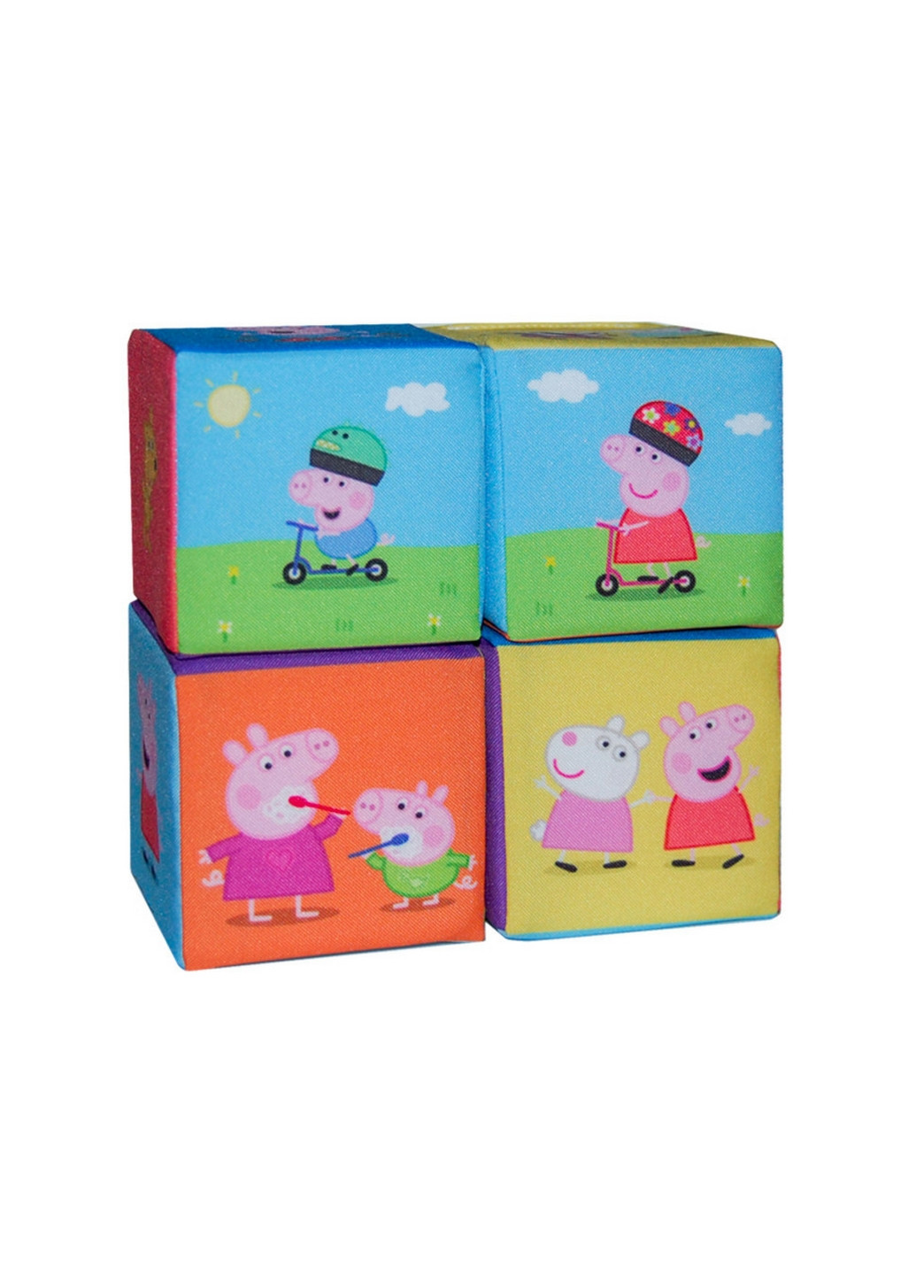 Набор мягких кубиков "Свинка Пеппа" 8х16х16 см Macik (260512556)