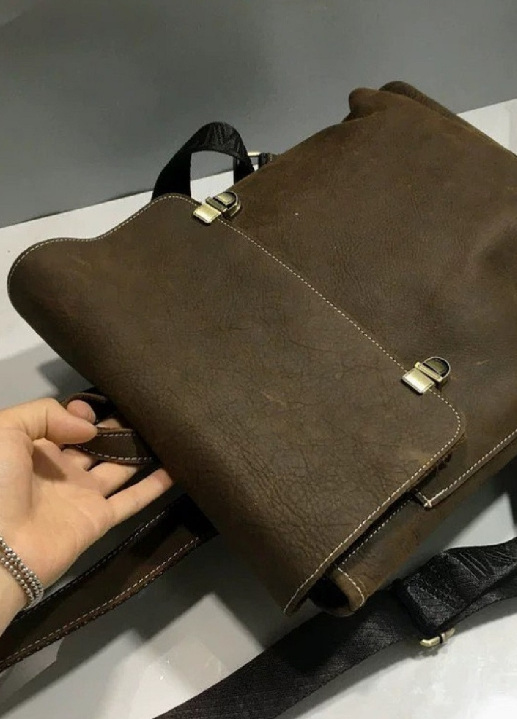 Шкіряний рюкзак вмісткий Vishnya (260509983)
