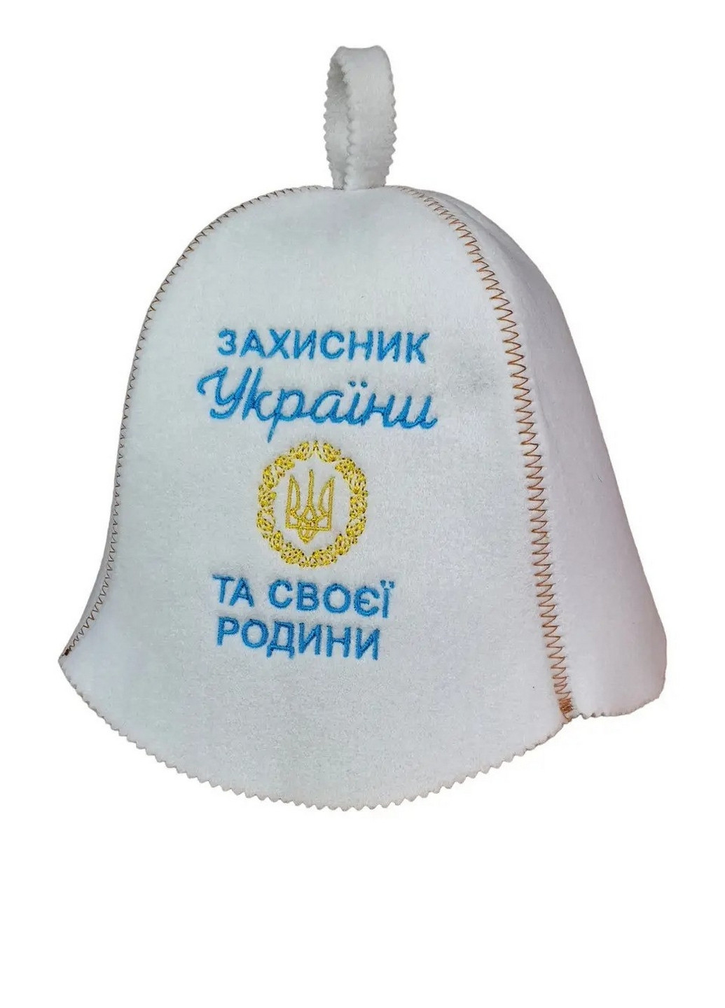 Шапка для лазні "Захисник України та своєї родини" Універсальний Luxyart (260515460)