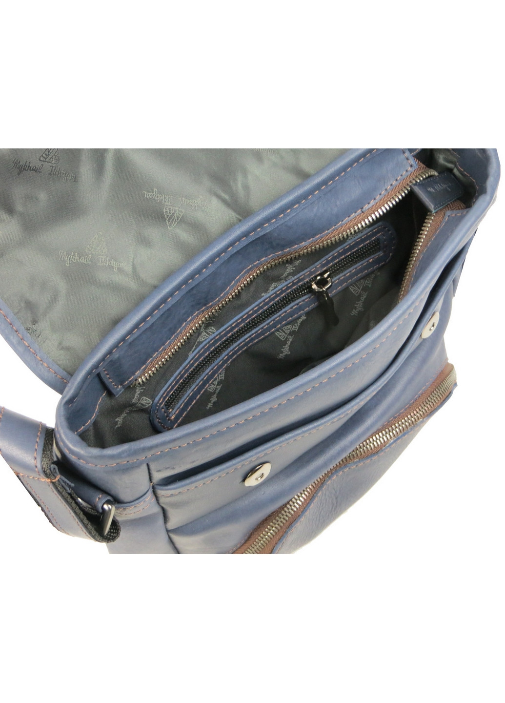 Кожаная мужская наплечная сумка 23х25х6 см Mykhail Ikhtyar (260514720)
