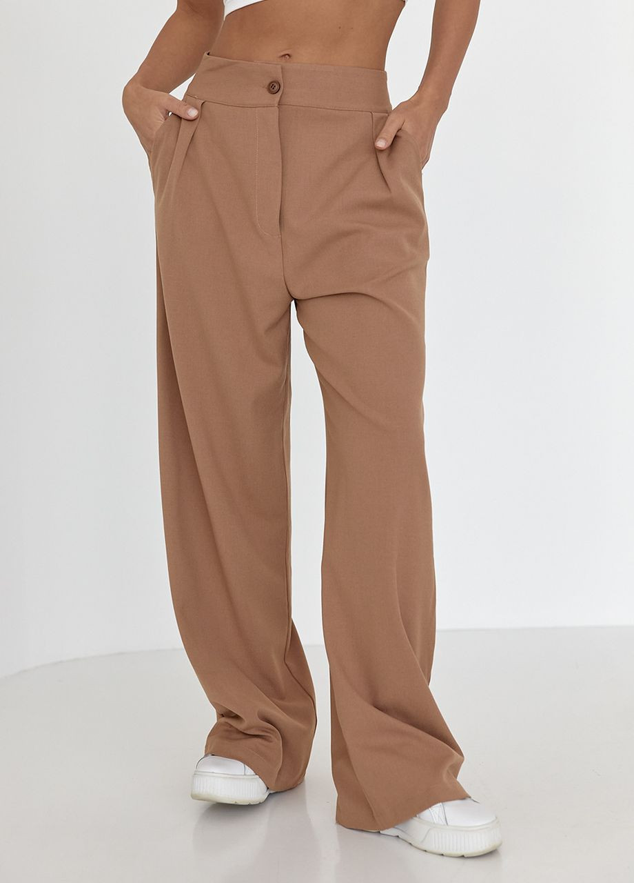 Жіночі штани вільного крою з кишенями Lurex (260510760)